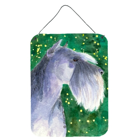 Schnauzer Aluminium Metal Wall or Door Hanging Prints