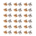 thumbnail image 2 of 100pcs Hebillas de cordones de Shoelace de acero inoxidable 100PCS Cordones de cordones, 2 of 6