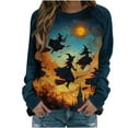 thumbnail image 2 of Halloween Long Sleeve Shirts Women Plus Size Sanderson Sisters Graphic Raglan Long Sleeve Sweatshirt Oversized Crewneck T-Shirt Party Vintage Festival Tops 2025 Season Funny GiftsXdegoge, 2 of 5