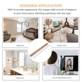 thumbnail image 3 of Luxshiny Scarf Rack Wooden Hanger Khaki AntiSlip Clothes Organizer 1Pcs, 3 of 8