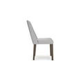 thumbnail image 6 of Signature Design by Ashley Lyncott Contemporary Dining Room Upholstered Side Chair with Foam Cushion, Set of 2, Cream & Brown, 6 of 7