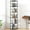 Black01, variant on 360 °   Display Stackable Spinning Bookshelf Tower,Round Space Saving Tall Floor Standing Swivel Bookcase Corner Storage Organizer for Bedroom/Living Room/Office