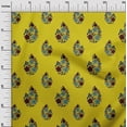 thumbnail image 2 of oneOone Cotton Poplin Fabric Leaves & Floral Block Print Fabric BTY 56 Inch Wide, 2 of 4