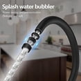 thumbnail image 4 of Kitchen Faucet Sprayer Single Handle Stainless Steel Hot and Cold Mixer Tap Rotating Kitchen Faucet Brass Spray Paint Black Kitchen Faucet, 4 of 5