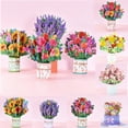 thumbnail image 3 of Tarjetas de Felicitación de flores Pop-UP 3D, tarjeta de invitación de cumpleaños, mariposa hecha a mano, tarjeta de agradecimiento, esposa, mamá, novia, profesor, regalo, 3 of 4