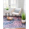 thumbnail image 4 of Rugs.com Francesca Collection Washable Rug – 9' x 12' Salmon Pink Flatweave Rug Perfect For Living Rooms, Large Dining Rooms, Open Floorplans, 4 of 7