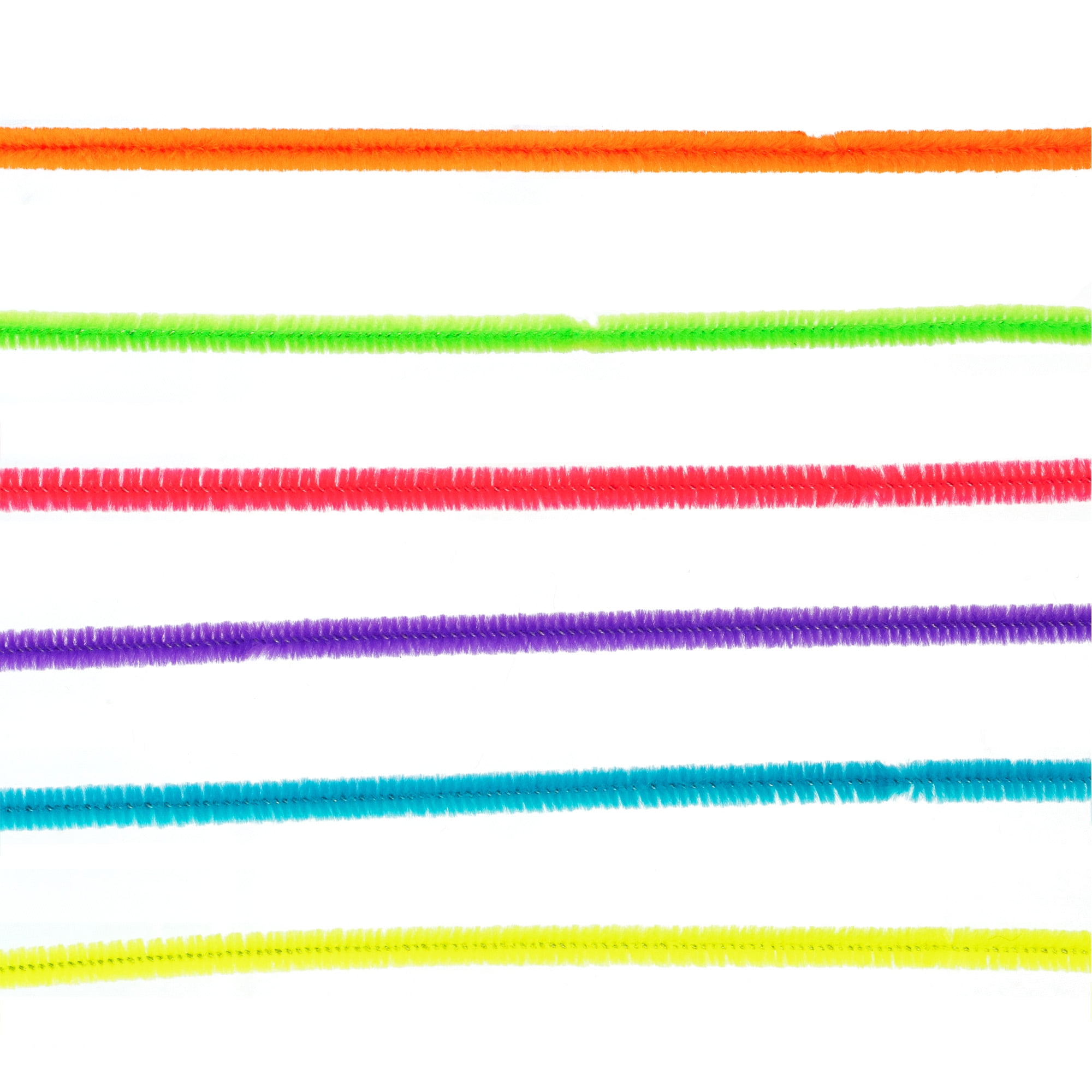 Craft County - Back 2 School - 20 Piece YELLOW Pipe Cleaner DIY Décor,  Activities, Projects – 12 Inches Long 