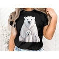 thumbnail image 2 of Cute Mama Polar Bear and Cubs Family Mom Gift Women Wife T-Shirt Mom Mother Bear Cubs Birthday Holiday Presents Tshirt, 2 of 10