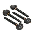 thumbnail image 4 of 4PCS Fine Tune Peg Black Ebony Pre Punched Handmade Wear Resistant Cello Tuning Peg for Replacement, 4 of 8