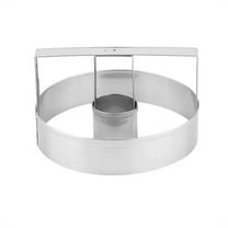 1Pcs Stainless Steel Round Donut Cutter with Handle, Stainless Steel, Makes 3-Inch Donuts