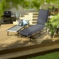 thumbnail image 4 of Water Resistant Patio Chaise Lounge Cushion Outdoor Beach with Removable Cover, 4 of 6