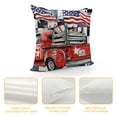 thumbnail image 4 of PRATYUS  4th of July Pillow Covers Buffalo Plaids American Flag Truck Throw Pillow Case Patriotic Farmhouse Cushion Cover for Independence Day Memorial Day Home Sofa Couch White, 4 of 5