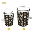 thumbnail image 3 of Balery Flowe Rooster Cesta de ropa redonda con asas, impermeable, independiente, para ropa, juguetes, dormitorio y familia-Medium, 3 of 6