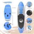 thumbnail image 3 of Wide Stance, Bottom Fin for Paddling, Surf Control, Non-Slip Deck Youth And Adult Standing Boat, 3 of 5