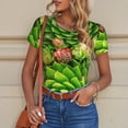 thumbnail image 6 of Fotbe Cactus And Succulents Women's Crew Neck Short Sleeves Bodysuit Tops Round Neck Slim Sleeveless Soft Comfortable Basic-Large, 6 of 7