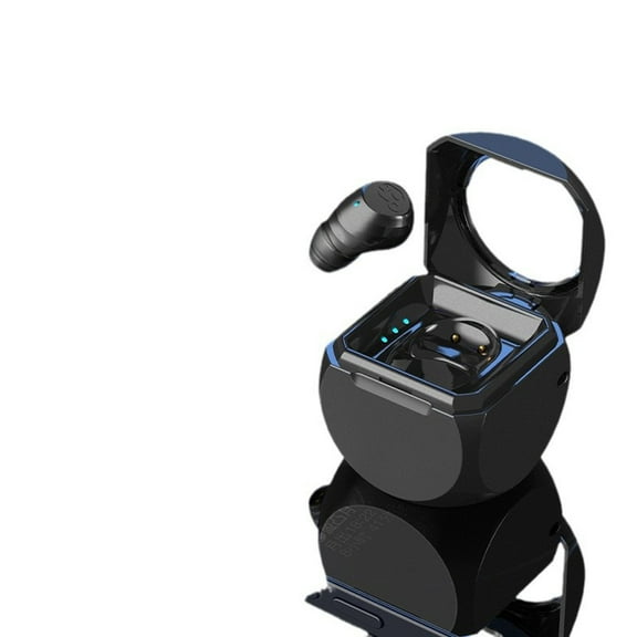 Black Q1 Mini One-Ear Bluetooth Headset With In-Ear Fit And Battery Indicator