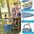 thumbnail image 6 of Modern Cool Bar and Side Table Outdoor 3 in 1 Table and Bar Patio Furniture with Handle Cooler Ice Cool Bar, 6 of 14