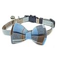 thumbnail image 1 of Collar con lazo para gato, pajarita, hebilla de seguridad a cuadros con campana, Collar de Navidad para Chihuahua, Accesorios ajustables para perros y mascotas, 1 of 4