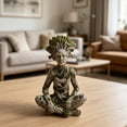 thumbnail image 4 of mdesiwst Tree Woman Figurine Resin Meditating Yoga Zen Pose Statue Tree of Life Mystical Creature Decorative Ornament for Home Living Room Bedroom Office Table Decor, 4 of 8