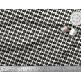 thumbnail image 2 of Soimoi Black Cotton Duck Fabric Stripe & Diamond Geometric Print Fabric by the Yard 42 Inch Wide, 2 of 3