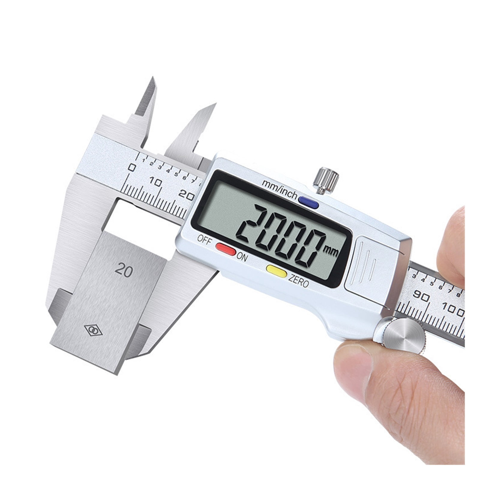 6inch/150mm Vernier Caliper Metal Woodworking Tools Instrumentation Ruler Digital Pachymeter Carpenter Depth Gauge Electronic ,Easy to Use