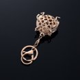 thumbnail image 2 of Llavero - Oro 3D Sparkling Charm Rhinestones Moda elegante Aleación de metal Durable Llavero Bling Crystal Jewelry Accesorio con cierre, 2 of 5