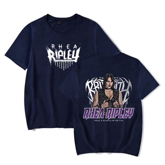 Rhea Ripley Merch T-Shirt Unisex Casual Crewneck Short Sleeve Fashion Tee