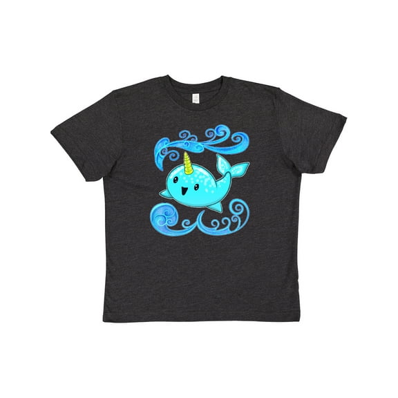 Inktastic Cute and Playful Narwhal Youth T-Shirt