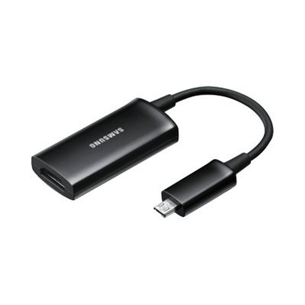 studie behagelig venom Samsung EPL-3FHUBE - Video / audio adapter - HDMI female to 11 pin  Micro-USB (MHL) male - for Galaxy Note II, S II, S III, S4, Stratosphere II  SCH-I415 - Walmart.com