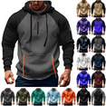 thumbnail image 5 of Fmbrln Hoodies for Men Half Zip Up Long Sleeve Hooded Sweatshirts Fashion Multipockets Cargo Pullover Tops, 5 of 5