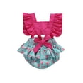 thumbnail image 4 of One opening 0-24M Infant Baby Girls Boys Rompers Fruit Print Ruffles Short Sleeve Cute Jumpsuits Clothing, 4 of 6