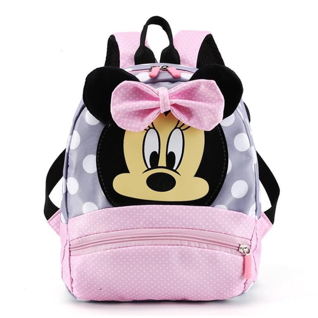 Nuevo bolso de Disney Minnie Mouse para niños, mochila de dibujos animados para niños, mochila con diseño de Mickey Mouse, mochila escolar para niños y niñas Gao Jinjia LED