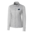 thumbnail image 2 of Women's Cutter & Buck Gray Old Dominion Monarchs Vault Stealth Hybrid Quilted Full-Zip Jacket, 2 of 3