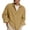 Khaki_003, variant on Domuza Mens Corduroy Shirt Long Sleeve Button Down Collared Shirts Casual Lightweight Shirt Jacket Vintage Classic Shacket Army Green L