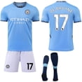 thumbnail image 4 of Sports Fan Jerseys 2425 Manchester City Home Jersey Football Uniform No. 9 Harad 17 Deblaune, 4 of 12