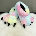 thumbnail image 2 of Women Plush Animal Paw Slippers Funny Novelty Bear Claw Slippers Cozy Furry Warm Memory Foam Slippers Gifts for Christmas Valentine's Day, 2 of 5