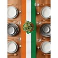 thumbnail image 6 of Irish Flag St. Patrick's Clovers Table Runner-36 Inch Long Lucky Green Leaves Table Runners Linen Burlap Tablerunner for Kitchen Dining Room Holiday Party, 6 of 9