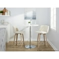 thumbnail image 2 of LumiSource White Toriano 26" Fixed-Height Counter Stool - Set of 2, 2 of 6