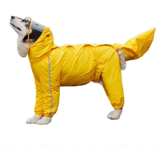 1 Uds (9XL 、 amarillo) cubierta trasera impermeable para perros pequeños para pasear al perro en clima lluvioso ropa para mascotas Sincero Electrónica
