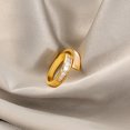 thumbnail image 4 of Anillo abierto ZHIPENG lujo ligero con incrustaciones de circonitas diseño Corea del Sur, 4 of 5