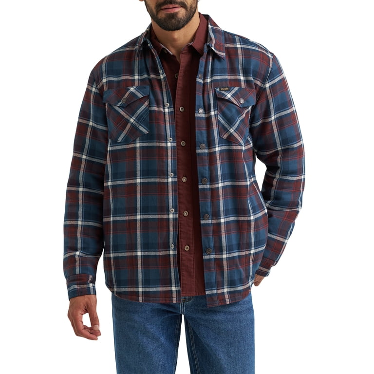 Wrangler Men's Sherpa Lined Relaxed Fit Heavyweight Shirt Jacket photo 1