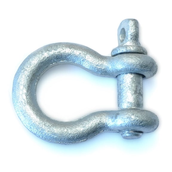 5/16" Galvanized Steel Screw Pin Anchor Shackle (2 pcs.)