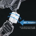 thumbnail image 4 of Unique Bargains 110mm Length Adjustable Rotating Sign Clip Fit 8mm Tag, Clear, 10 Pack, 4 of 5