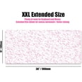 thumbnail image 2 of Keyboards XXL Extended Gaming Mouse Pad Thick Desk Mat (White / Pink), 2 of 2