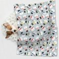 thumbnail image 6 of Yiaed Colorful Hat Snowman Print Dog Blankets-Cat Blanket Washable for Couch Protection,Puppy Blanket, Soft Plush Reversible Throw Furniture Protector-Large, 6 of 8