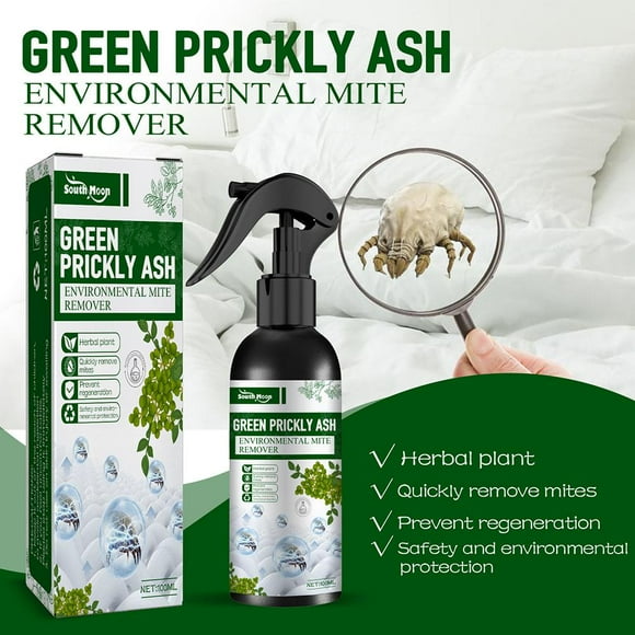 Peggybuy 100ml Green Pepper Mite Cleaner Bed Pillow Sheet Plant Extract Mites Remove