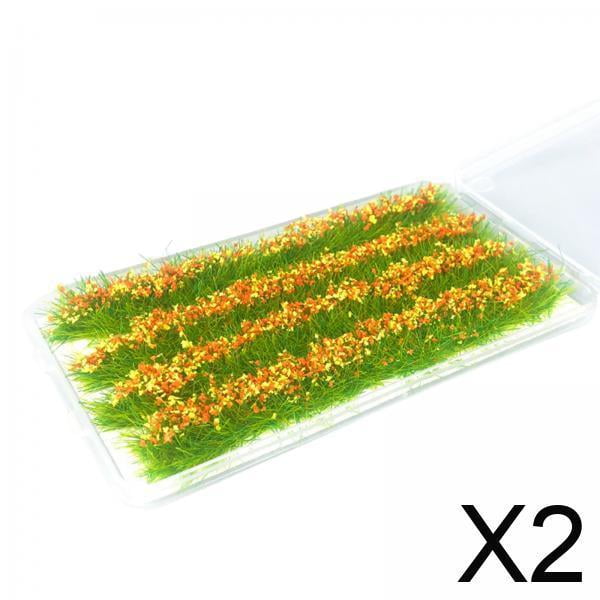 mini hierba de hadas,jardín de hierba de flores en miniatura 1/48 1/72 1/87,modelo de edificios ferroviarios,kit de modelo de construcción,decoración,mechones de hierba estática modelado de