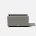 thumbnail image 1 of Veradek Block Series Long Box Small Plastic Planter - Gray, 1 of 11