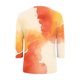 thumbnail image 5 of TaTaai Women's Printed V-Neck Top 3/4 Sleeve Loose Fit Casual T-Shirt Modern Abstract Pattern Spring Summer Everyday Blouse Gift, 5 of 8