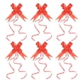 thumbnail image 1 of Unique Bargains 2.8inch Pull Bows Present Wrapping String Bows Ribbon Gold Thread Style Red 40 Pack, 1 of 6